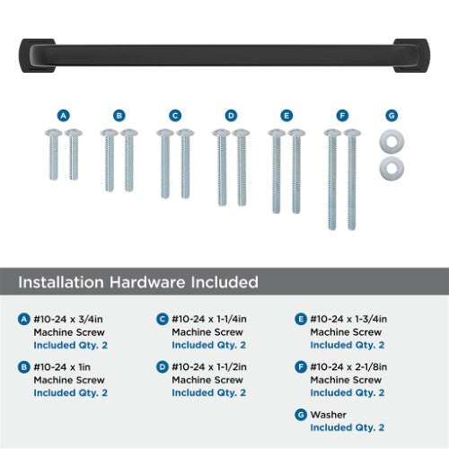Surpass Zinc Matte Black Appliance Pull 5