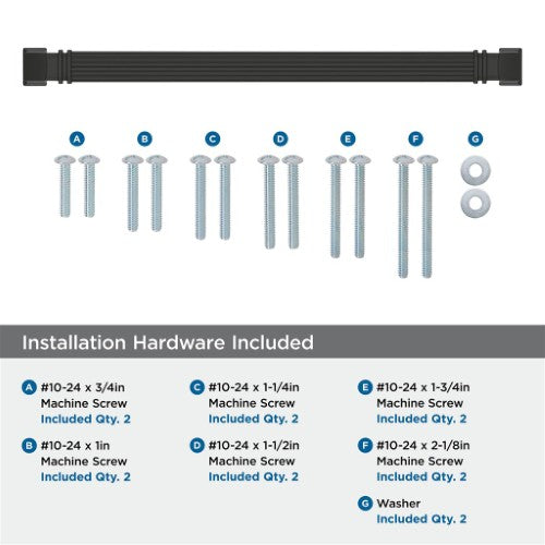 Townsend Zinc Matte Black Appliance Pull 5