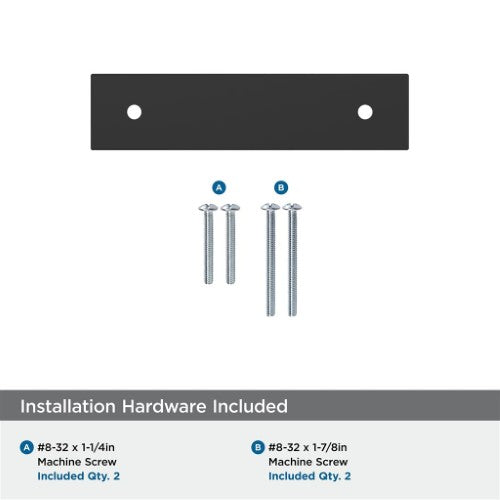 Ladera Zinc Matte Black Cabinet Backplate 26