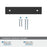 Ladera Zinc Matte Black Cabinet Backplate 27