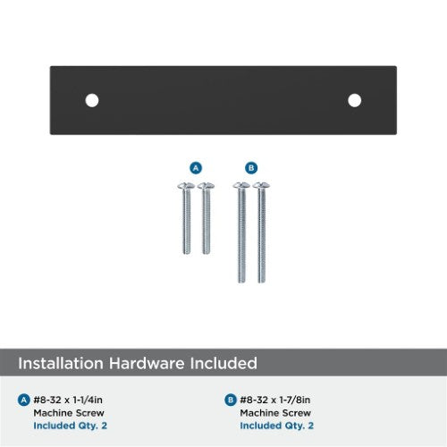 Ladera Zinc Matte Black Cabinet Backplate 27