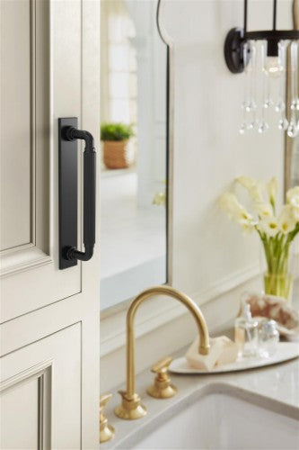 Ladera Zinc Matte Black Cabinet Backplate 33