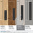 Ladera Zinc Matte Black Cabinet Backplate 45