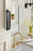 Ladera Zinc Matte Black Cabinet Backplate 34