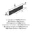 Ladera Zinc Matte Black Cabinet Backplate 19