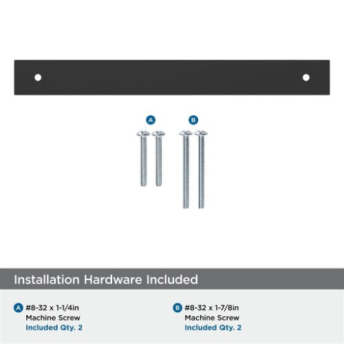 Ladera Zinc Matte Black Cabinet Backplate 30