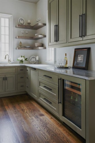 Ladera Zinc Matte Black Cabinet Backplate 35