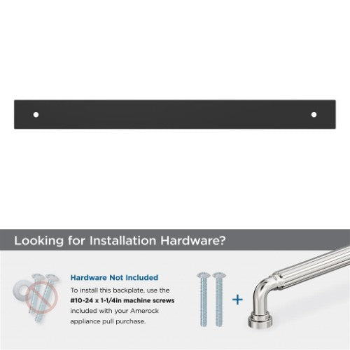 Ladera Zinc Matte Black Cabinet Backplate 21