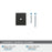 Maymont Zinc Matte Black Cabinet Backplate 3