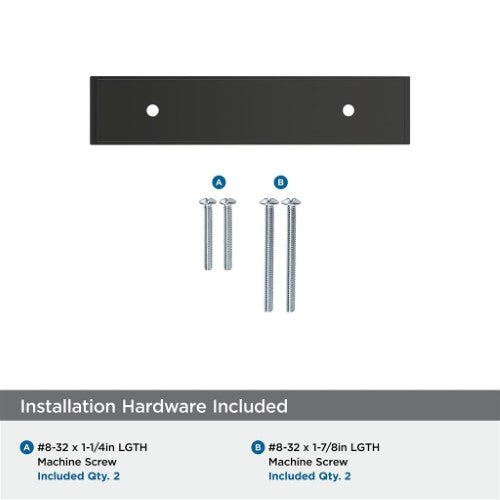 Maymont Zinc Matte Black Cabinet Backplate 20