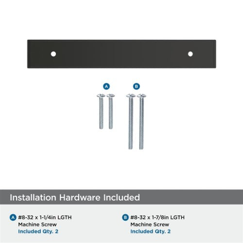 Maymont Zinc Matte Black Cabinet Backplate 22