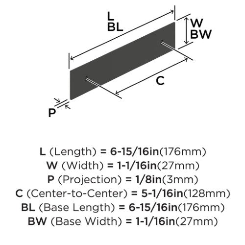 Maymont Zinc Matte Black Cabinet Backplate 14
