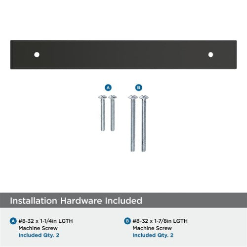 Maymont Zinc Matte Black Cabinet Backplate 23