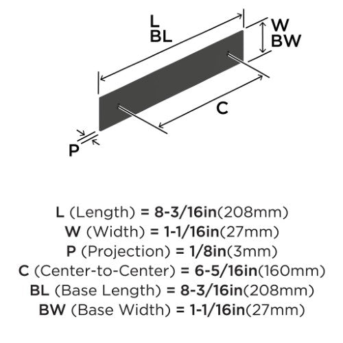 Maymont Zinc Matte Black Cabinet Backplate 15