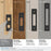 Medora Zinc Matte Black Cabinet Backplate 6
