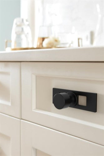 Medora Zinc Matte Black Cabinet Backplate 4