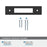 Medora Zinc Matte Black Cabinet Backplate 25