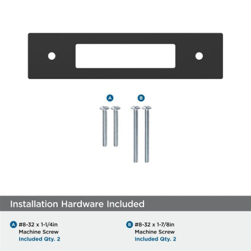 Medora Zinc Matte Black Cabinet Backplate 25