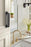 Medora Zinc Matte Black Cabinet Backplate 33