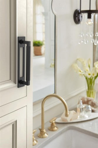 Medora Zinc Matte Black Cabinet Backplate 33