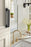 Medora Zinc Matte Black Cabinet Backplate 34