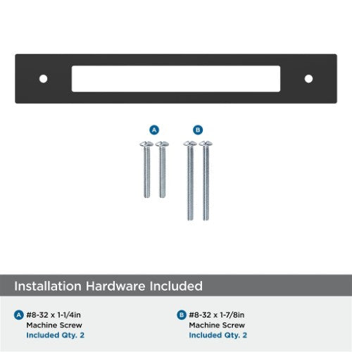 Medora Zinc Matte Black Cabinet Backplate 27