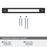Medora Zinc Matte Black Cabinet Backplate 21