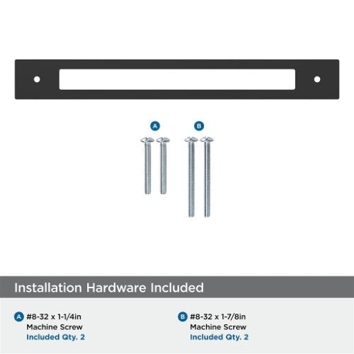 Medora Zinc Matte Black Cabinet Backplate 21