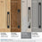 Medora Zinc Matte Black Cabinet Backplate 43