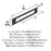 Medora Zinc Matte Black Cabinet Backplate 12