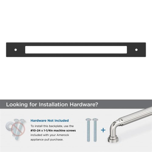 Medora Zinc Matte Black Cabinet Backplate 29