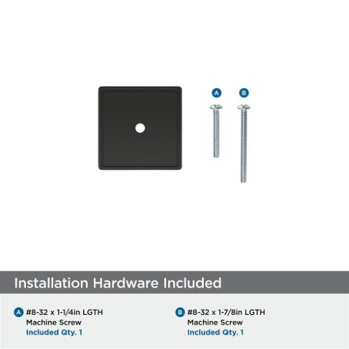 Thoreau Zinc Matte Black Cabinet Backplate 3
