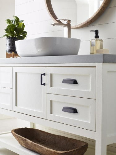 Stature Zinc Matte Black Cabinet Pull 4