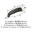 Stature Zinc Matte Black Cabinet Pull 2