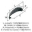 Ravino Zinc Matte Black Cabinet Pull 1