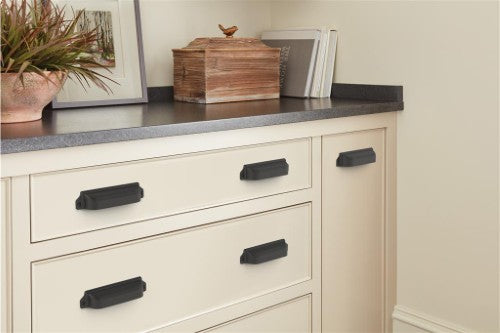 Haven Zinc Matte Black Cabinet Pull 4