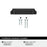 Haven Zinc Matte Black Cabinet Pull 3
