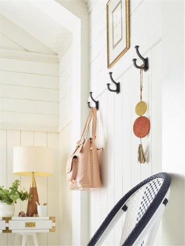 Alder Zinc Matte Black Hook 6