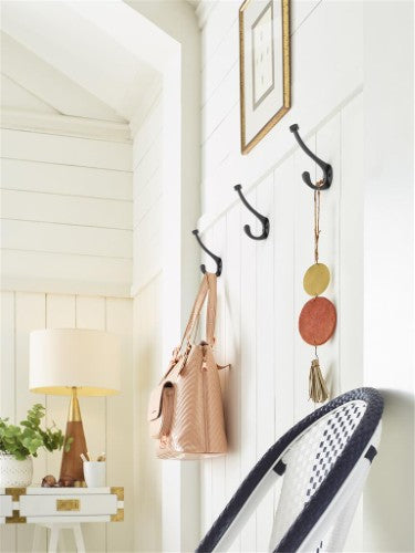 Adare Zinc Matte Black Hook 8
