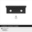 Streamline II Zinc Matte Black Cabinet Pull 11
