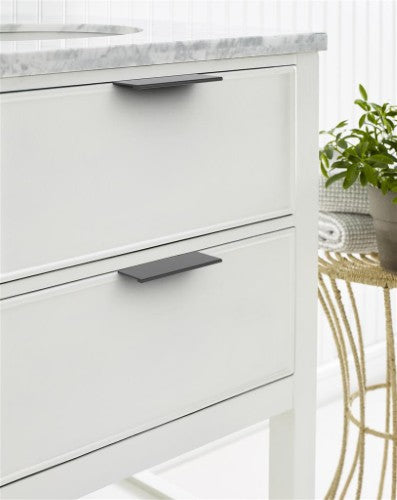 Streamline II Zinc Matte Black Cabinet Pull 14