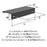 Streamline II Zinc Matte Black Cabinet Pull 8