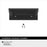 Streamline Tab Zinc Matte Black Cabinet Pull 11