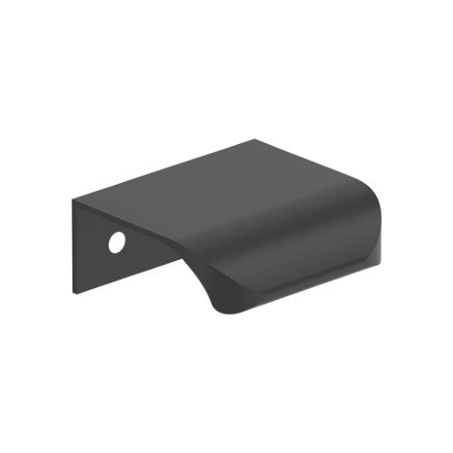 Streamline Tab Zinc Matte Black Cabinet Pull 1