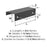 Streamline Tab Zinc Matte Black Cabinet Pull 7
