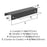 Streamline Tab Zinc Matte Black Cabinet Pull 9