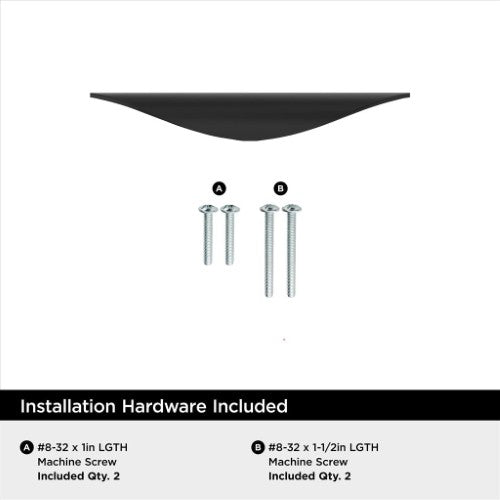 Current Zinc Matte Black Cabinet Pull 9