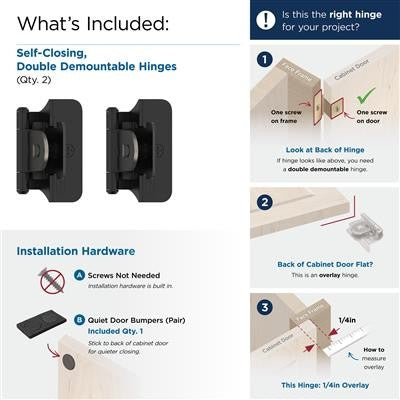 Decorative Hinges Steel Matte Black Cabinet Hinge 3
