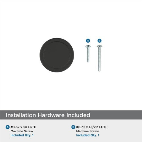 Exceed Zinc Matte Black Cabinet Knob 3
