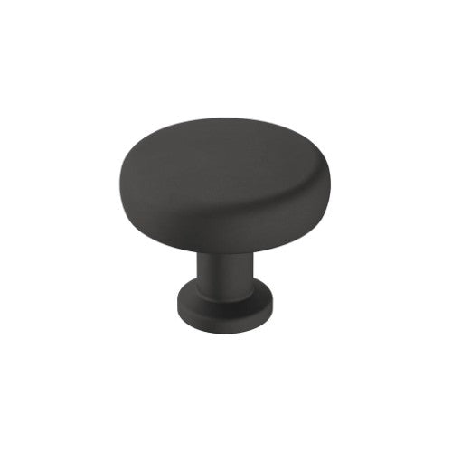 Factor Zinc Matte Black Cabinet Knob 1